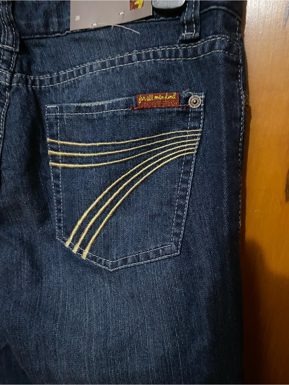 NWT- 7 For All Mankind Classic Straight Jeans - Indigo Blue